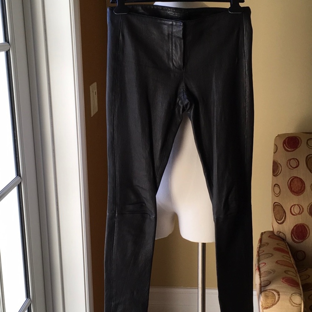 Dark Brown Leather pants by Maze